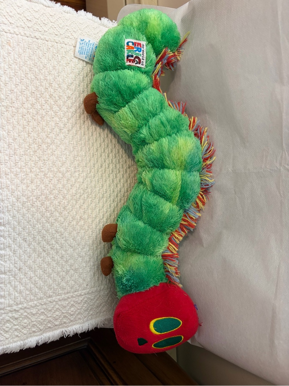 Green Plush Caterpillar Reptile Toy by Eric Carle - Soft Enrichment Accessory